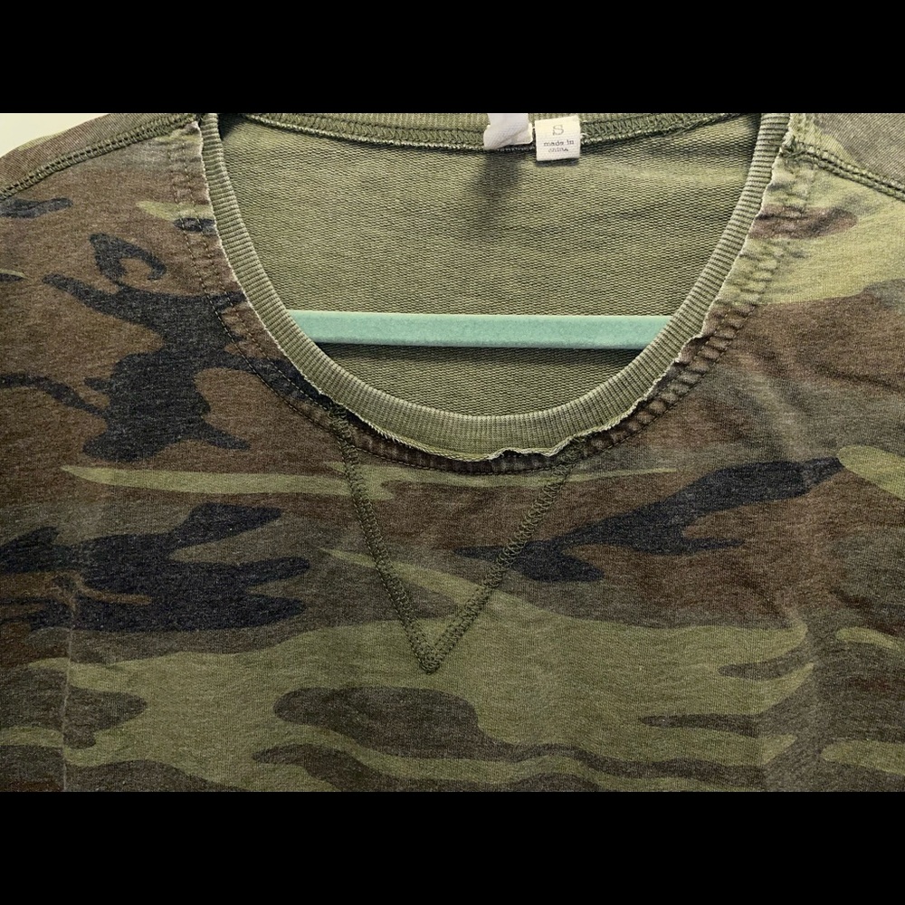 Distressed Camo Longsleeve